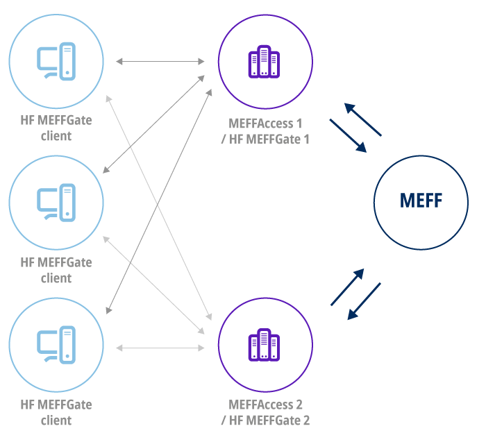 Market access path with HF MEFFGate